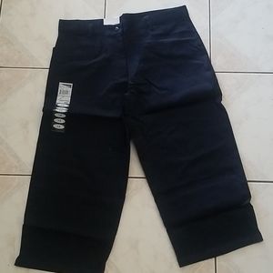 Navy Flat Front uniform pants